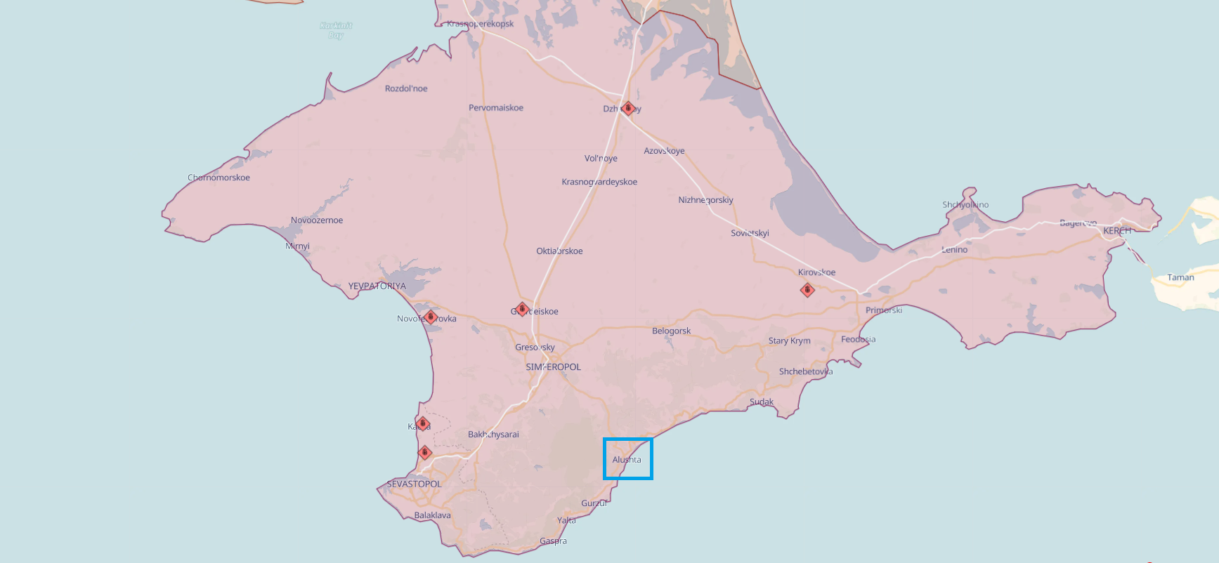 Explosions and gunfire reported in occupied Alushta, Crimea